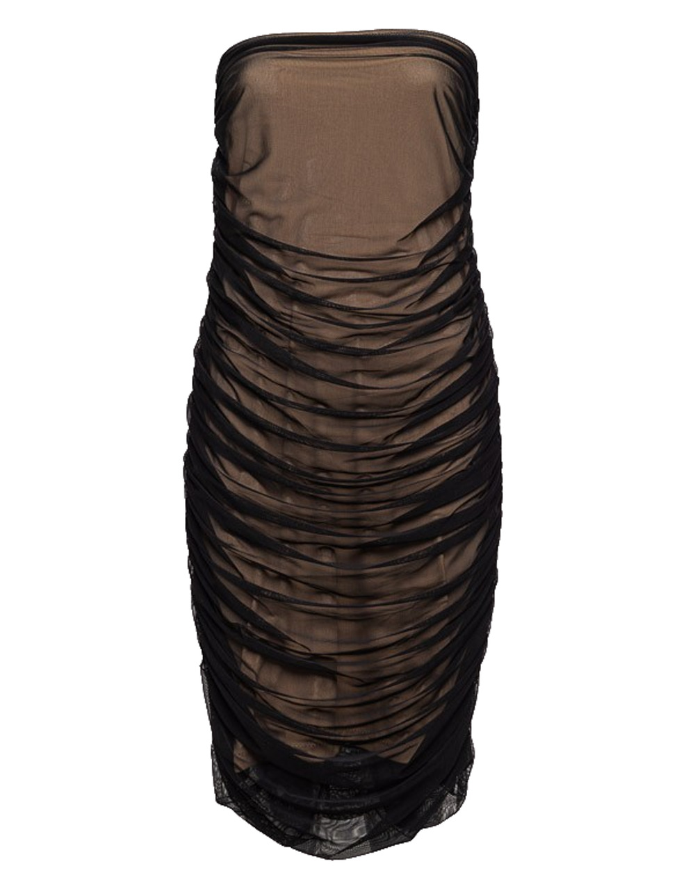 London rose Black Ruched Walter Strapless Dress size Large NWT